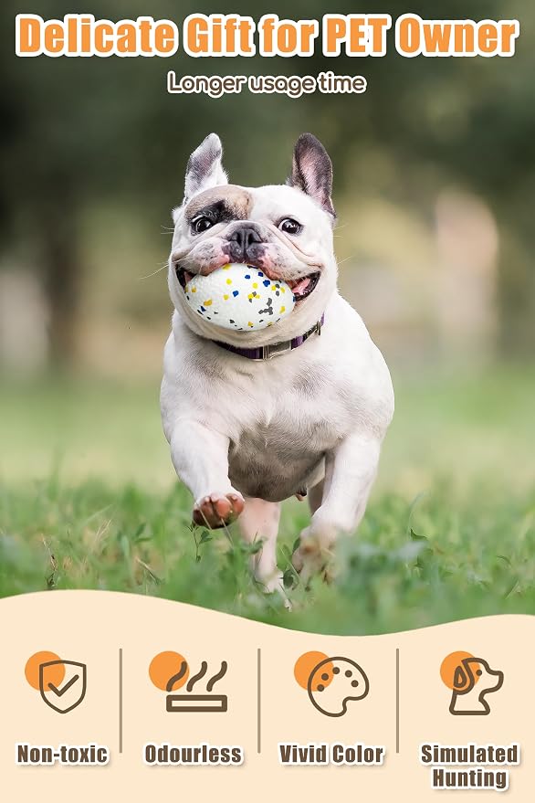 Moonorange Indestructible Bone Ball, Floating, 7.28in, White