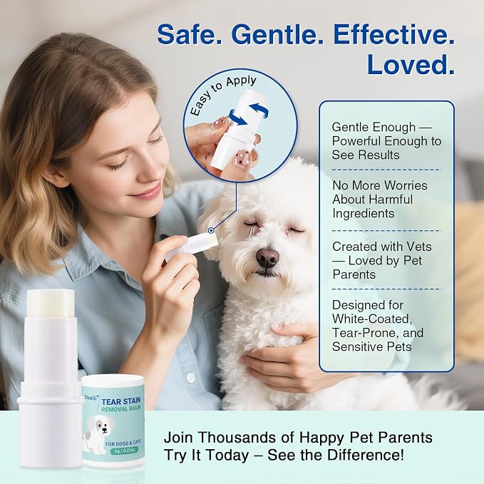 Tear Stain Remover Balm Stick for Dogs & Cats