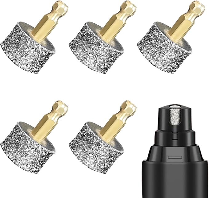 Dog Nail Grinder Diamond Tip Replacement Heads, 5pcs