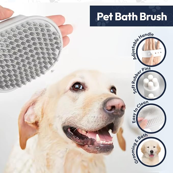 BPG Pet Grooming Tools for Dogs & Cats- 3 Piece Dog Grooming Kit, Slicker Brush