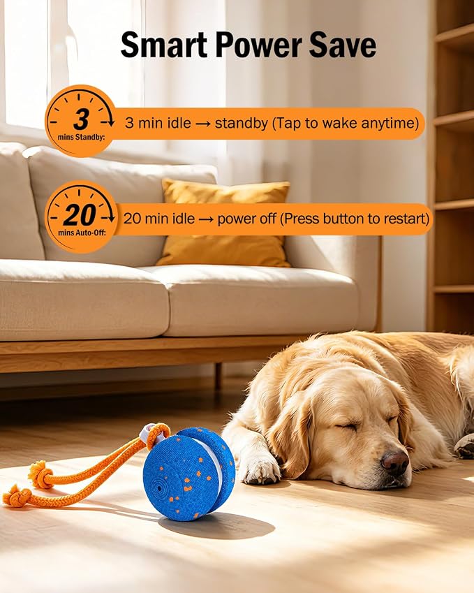 osou Interactive Dog Toy, Automatic Moving Dog Ball Toy with 2 Speed Modes | Random Rolling Path, Motion-Activated, Auto-off, Pet-Safe ETPU Shell, for Small Medium Large Dogs and Most Dog Personalities