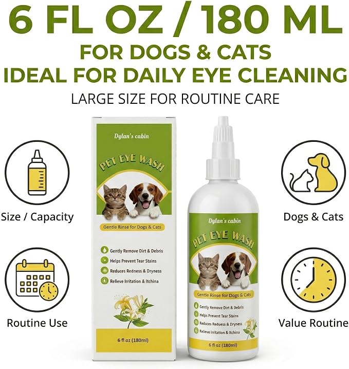 Dylan's Cabin Cat Eye Wash, 180ml