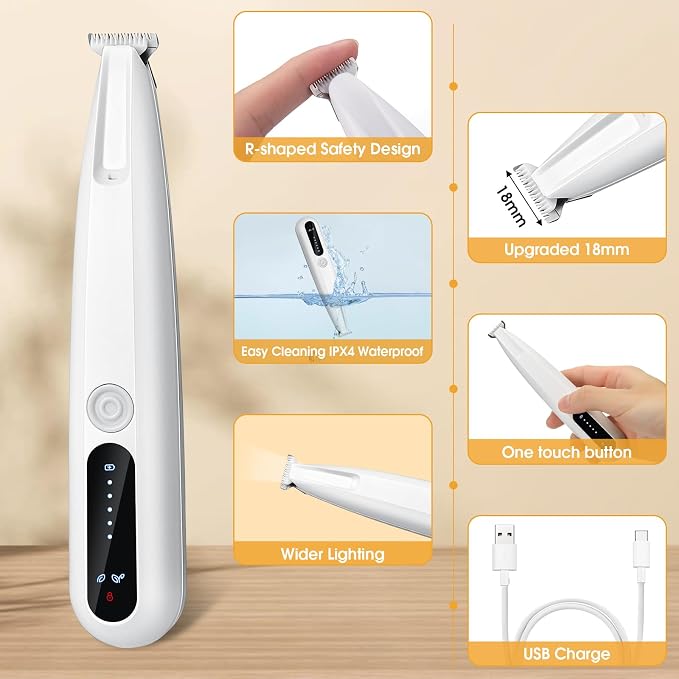 Palksky Dog Paw Trimmer, 2-Speed Grooming Kit