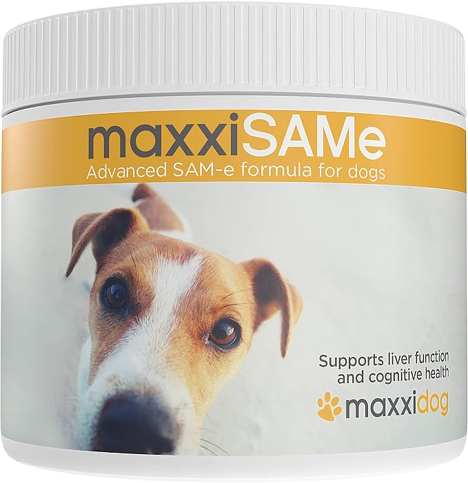 maxxipaws maxxiSAMe SAM-e for Dogs, Liver & Cognitive Support Powder 5.3 oz