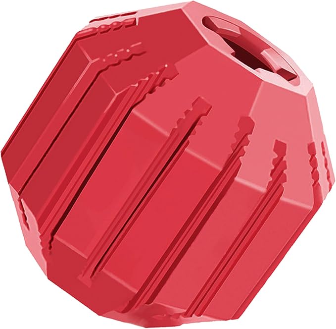 KONG Stuff-A-Ball, Natural Rubber Dental Chew Toy, for Large Dogs | Stuffable Dental Chew Toy for Teeth Cleaning, Fill with Treats & Snacks to Keep Dogs Busy & Engaged at Playtime