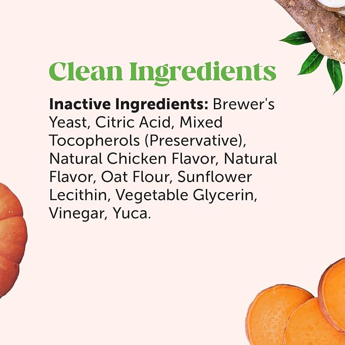 Dog Scoot Stopper Anal Gland Support Fiber Supplement - Stop Scooting + Booty Dragging for Perfect Bowel Movements - Daily Dog Fiber Chews with Pumpkin Seed, Prebiotics + Probiotics (Chicken, 90 Ct)
