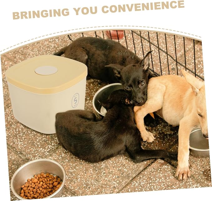 Airtight Pet Food Storage Container Dog and Cat Food Canister Large Capacity Moisture Stylish Vacuum Sealed Design for Pet Meals