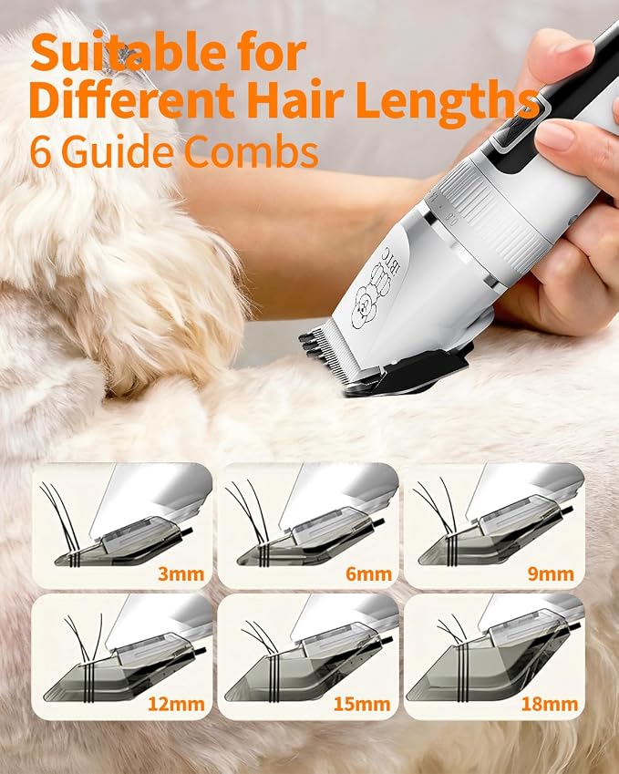 iBTC All-in-One Dog Grooming Kit - White Combination