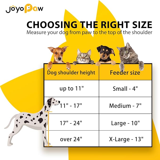 Elevated Dog Bowls, Waterproof Raised Dog Bowl for Medium Dogs, HIPS Poly Lumber Stand with 2 Stainless Steel Bowls, Indoor & Outdoor Use (7'' Tall-40 oz Bowl, Teak - White)