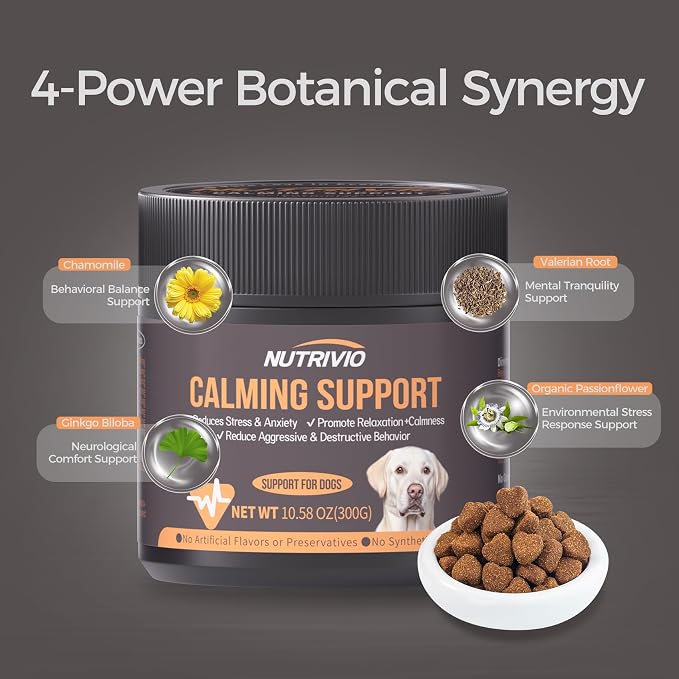 Melatonin Calming Chews for Dogs, Chicken, 300g