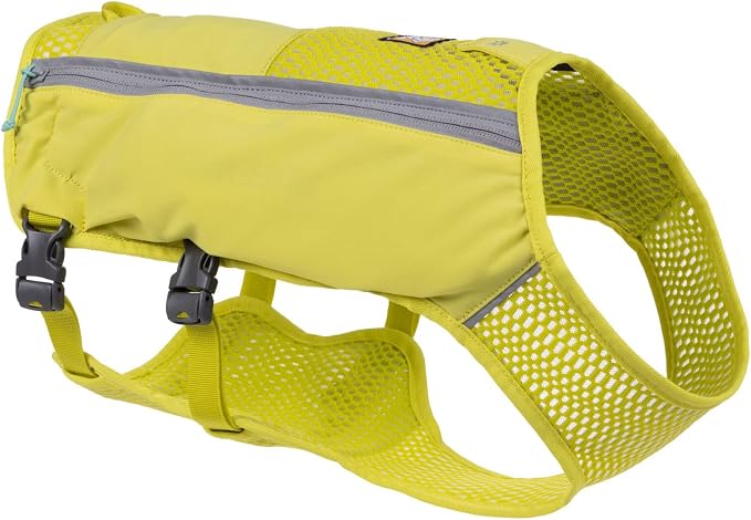 Ruffwear, Trail Runner Running Vest, Performance Dog Running Harness with Hydration Flasks, Reflective Trim & Light Loop, Lightweight Bounce-Free Running Dog Pack, Lichen Green, X-Small