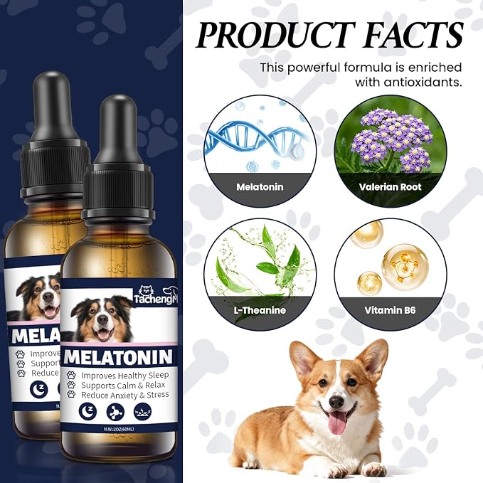 Melatonin for Dogs, 2-Pack, 60 ml
