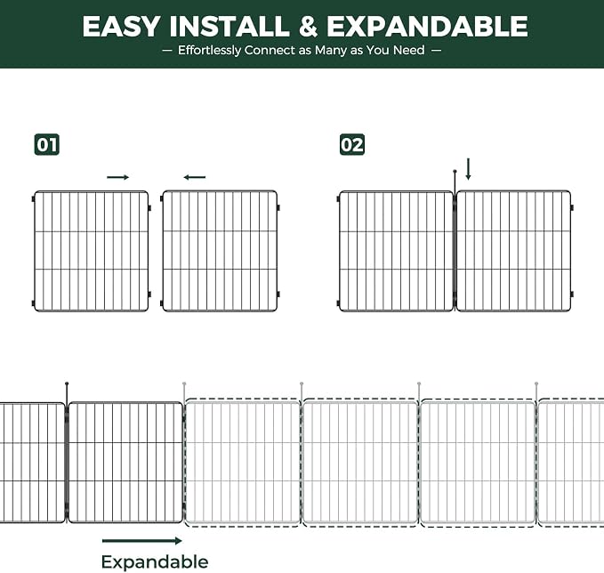FXW MiniPaws Unleashed Dog Playpen, 20in 12 Panels