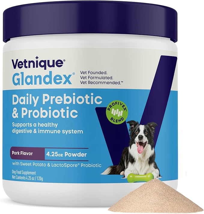 Vetnique Glandex Probiotic Powder for Dogs - 4.25oz, Pork Flavor