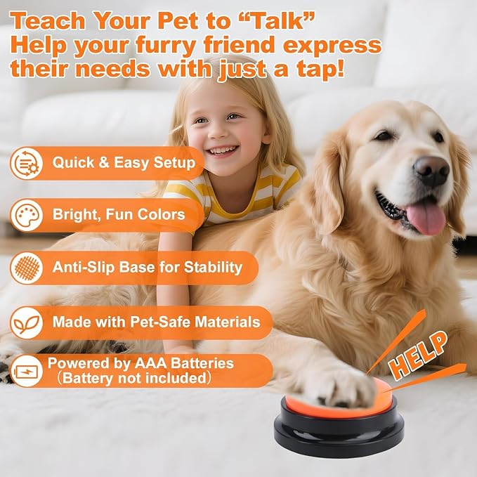 Dog Talking Buttons for Communication, 8 Pcs