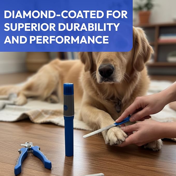 BPG 3-Piece Dog Grooming Kit - Grinder, Clippers & File