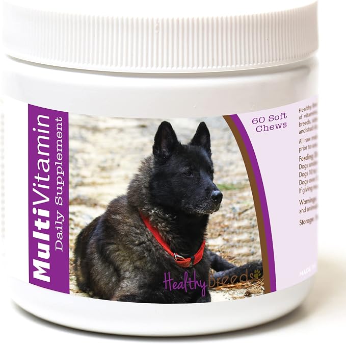 Healthy Breeds Norwegian Elkhound Multi-Vitamin Soft Chews 60 Count (1127-nelk-001)