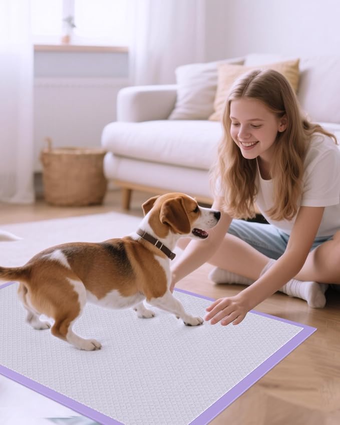 JollyMate Extra Large Dog Pee Pads 36"x36", 50 Counts Leak-Proof Heavy Absorbent Pee Pads for Dogs, Quick Dry Disposable Dog Training Pads