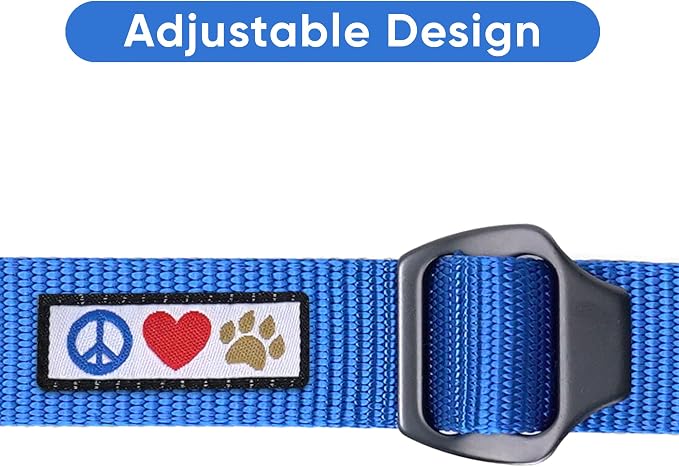 Pawtitas Dog Seat Belt | Pet Safety Seat Belt with Adjustable Strap for Small to Large Dogs | Exceeds Dog Safety Standards | Keep Your Dog Secure in The Car - Blue Car Seat Belt for Dogs