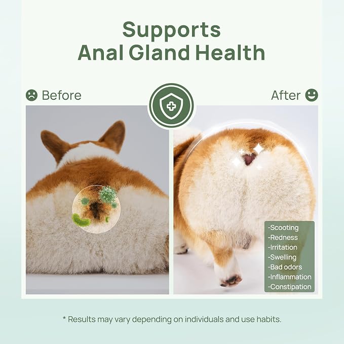 HICC PET Grooming Wipes for Dogs & Cats, Anal Gland & Allergy Care
