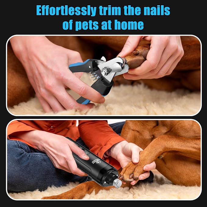 VIWIK Dog Nail Grinder & Trimmer Kit, Black