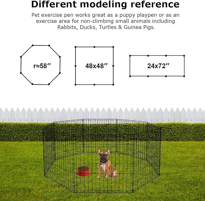 Portable Foldable X-Pen Dog Playpen - Space Saving