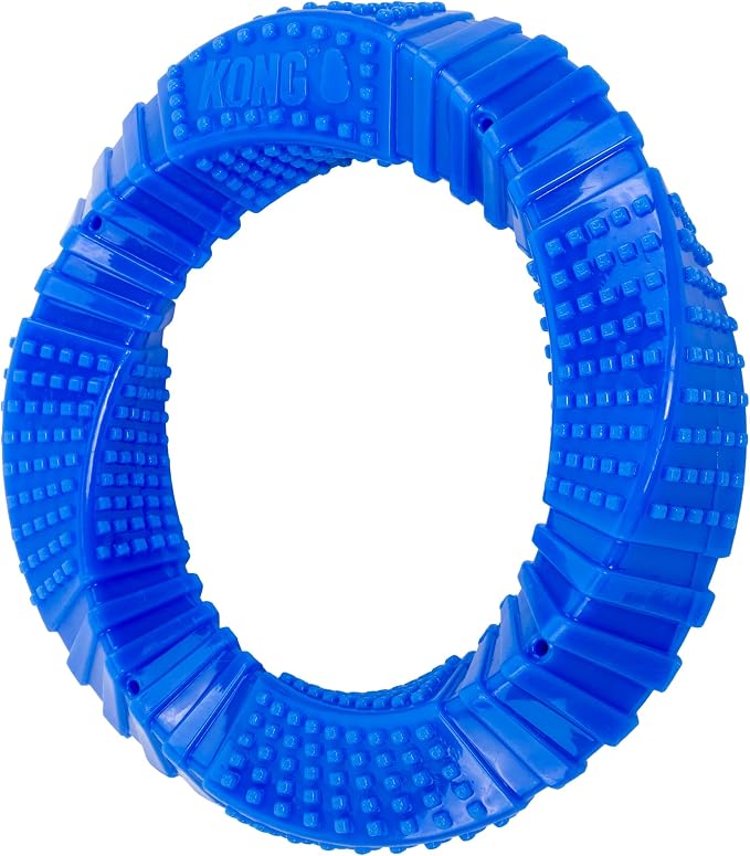 KONG CoreStrength Dog Toy – Ring – Durable Tough Chew Toy for Medium & Large Dogs – Textured Dental Chew for Teeth & Gums – Fetch & Interactive Play