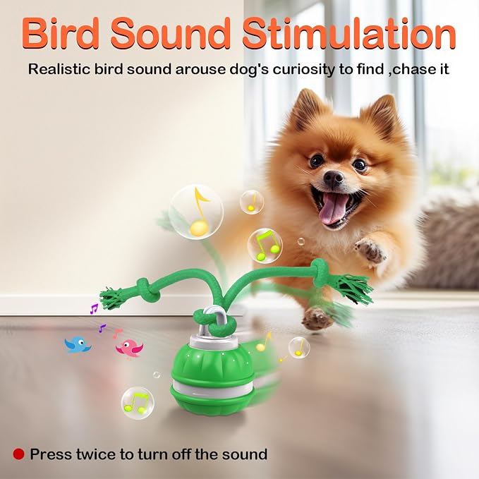 Interactive Dog Toys Rolling Ball for Puppy,Peppy Pet Ball for Dogs, | Motion Activate,Automatic Moving Dog Toy,USB Rechargeable Toy for Small Dogs