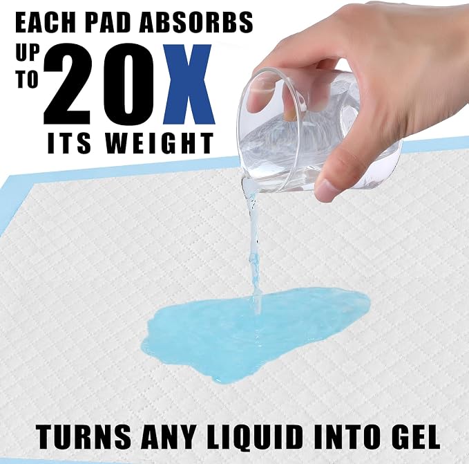 Dog and Puppy Training Pads， Disposable Dog Pee Pads (50, 13"*18" (33*45cm))