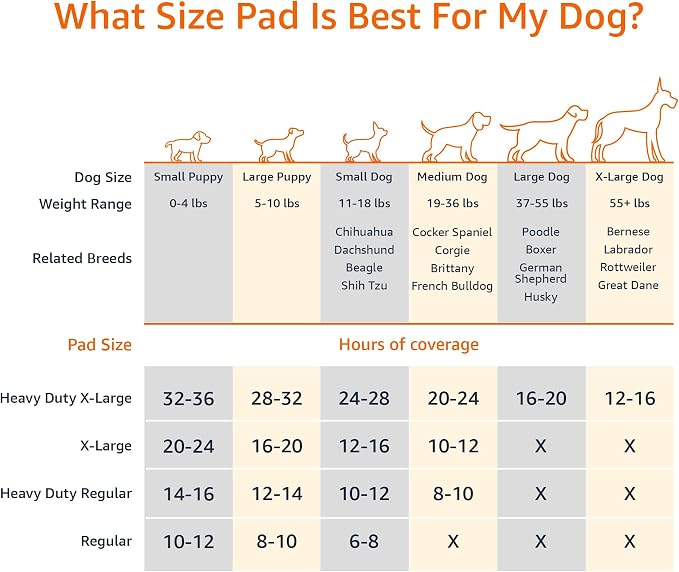 Amazon Basics Carbon Odor Control Dog and Puppy Pee Pads, 5-Layer Leak-Proof Super Absorbent, Quick-Dry Surface for Potty Training and Housebreaking, X-Large Size 28"x34", Gray, 50 Count