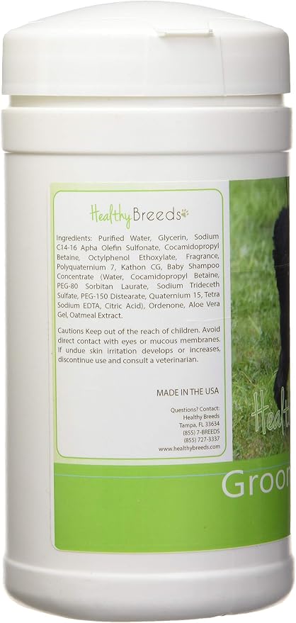 Healthy Breeds Affenpinscher Grooming Wipes, Pina Colada Scent, 70 Count