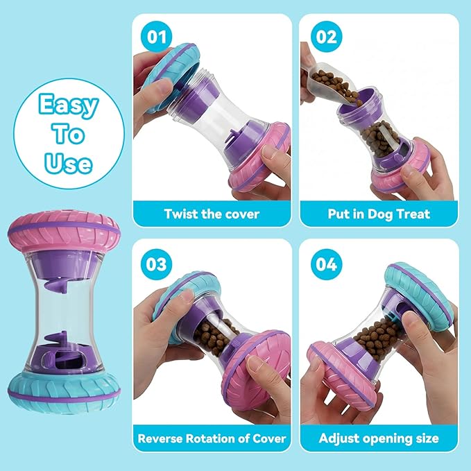 MateeyLife Interactive Dog Puzzle Toys for Small Medium Large Breed - Durable Smart Puppy Enrichment Dogs Toy to Keep Them Busy, Mental Brain Stimulation Treat Dispensing Training & Slow Feeder