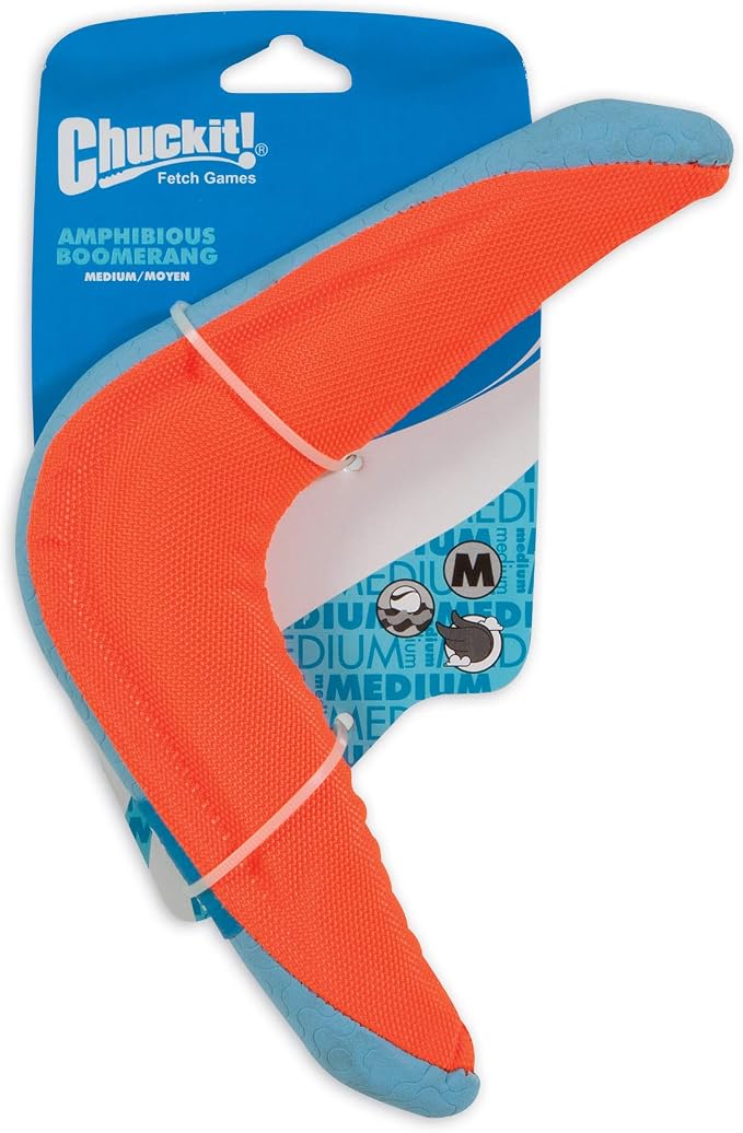 Chuckit! Amphibious Boomerang Fetch and Float Dog Toy (Assorted Colors)