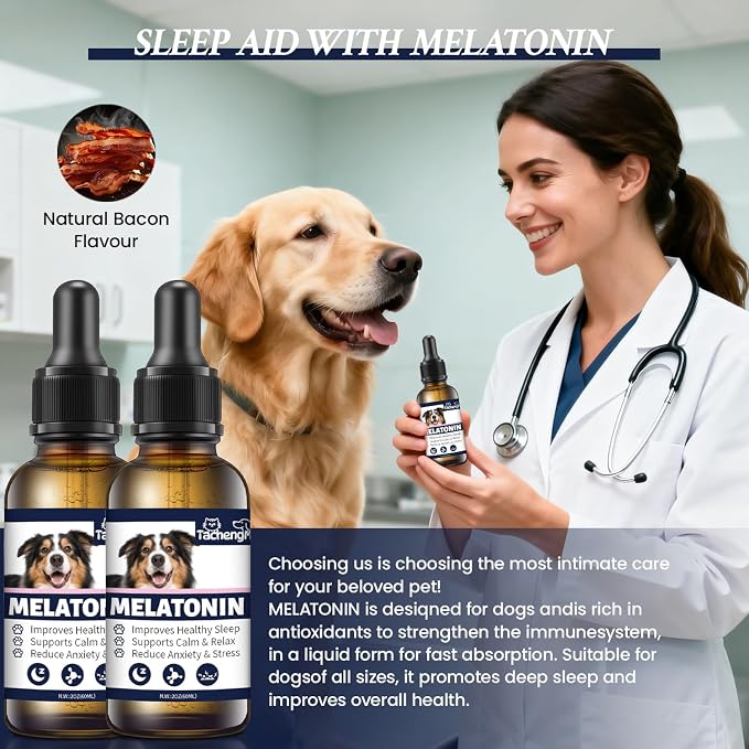 Melatonin for Dogs, 2-Pack, 60 ml