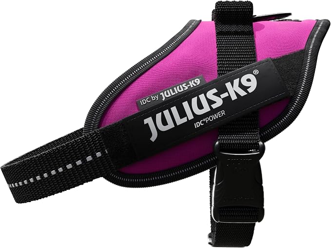 Julius-K9, 16IDC-DPN-M, IDC Powerharness, Dog Harness, Size: Mini, Dark Pink