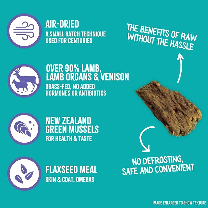 RawTernative Air-Dried Dog Food, Lamb, Organs, & Venison Recipe, 3 lb