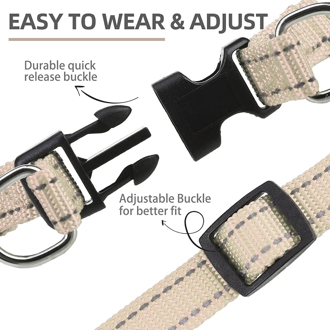 PUPTECK No Pull Dog Harness Small Sized Step-in Adjustable Puppy Vest | Soft Webbing Basic Halter with ID Tag for Outdoor Walking