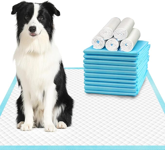 DEEP DEAR XLarge Dog Pads 28"x34", 40 Count Puppy Pads for Potty Training, Heavy Duty Pee Pads for Dogs, Dog Potty Pads for Pups, Kittens, Rabbits, Quick Drying & No Leaking Pet Pads for Housetraining