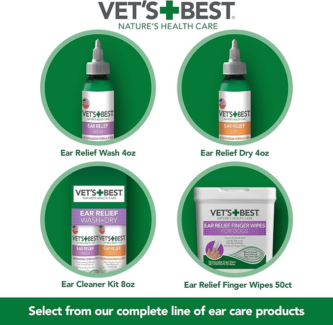 Vet's Best Dog Ear Relief Wash, 16 oz