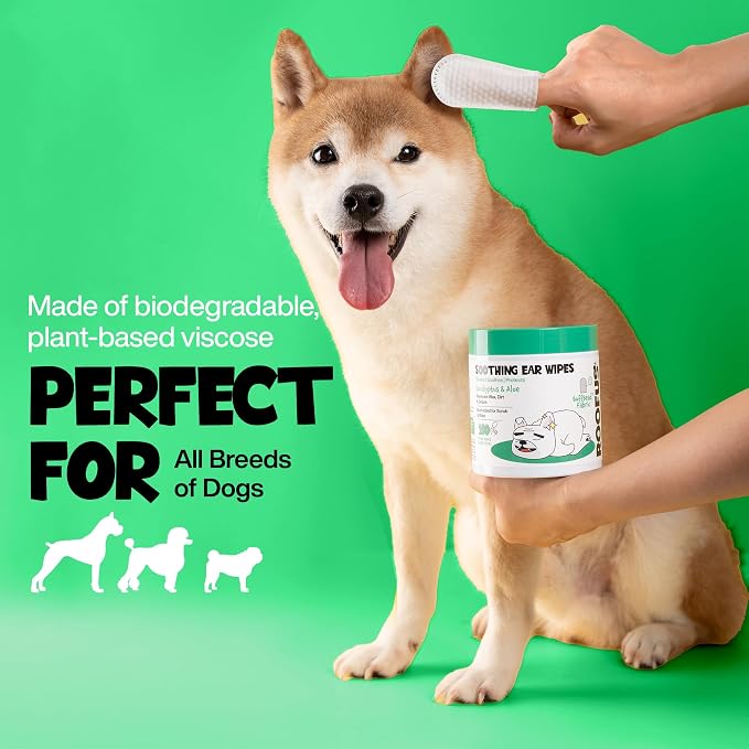 Dog Ear Cleaner Wipes, 100 Counts