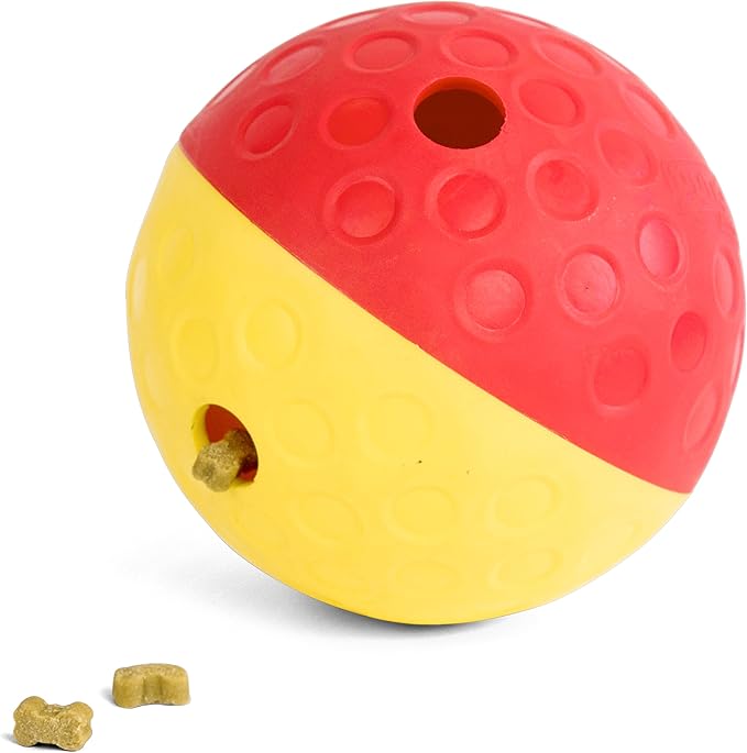 Outward Hound by Nina Ottosson Treat Tumble – Interactive Food-Dispensing Dog Puzzle Ball, Level 1 Beginner, Large, 5.8"