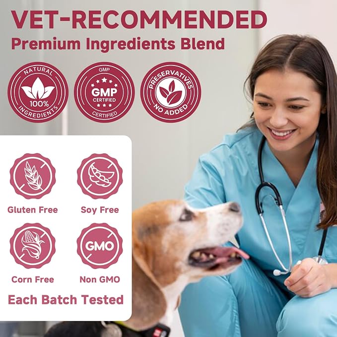 ZEBORA Hip & Joint Glucosamine Supplement for Dogs, 180 Freeze-Dried Chews