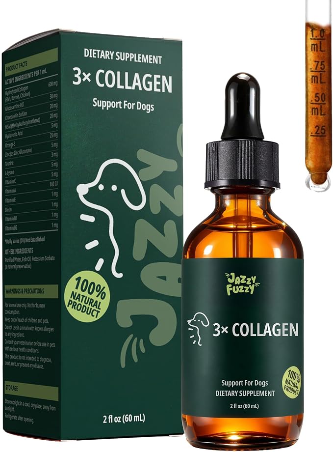 Liquid Collagen for Dogs, Skin & Coat & Joint Support, 2 fl oz