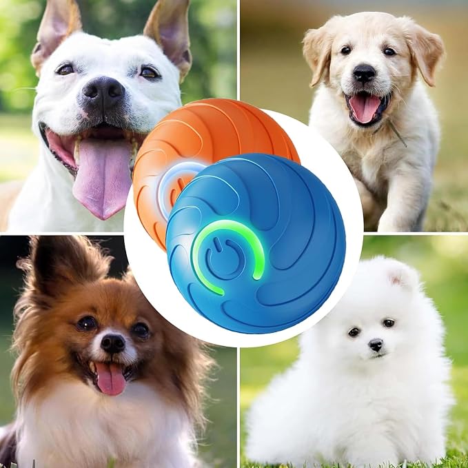 Valentines Day Gifts Smart Jumping Ball Toy for Cats, Dura-Spin Electric Cat Ball, Interactive Toys for Indoor Cats,cat Toys for Bored Indoor Adult cat