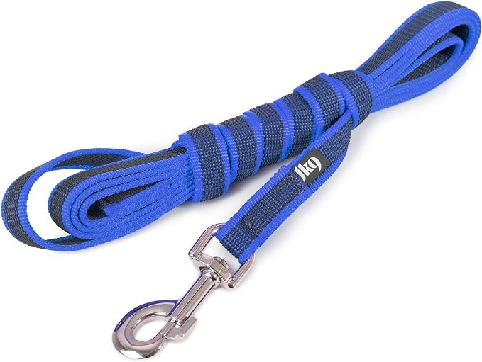 Color & Gray Super-Grip Leash with Handle, 0.79 in x 9.8 ft, Blue-Gray