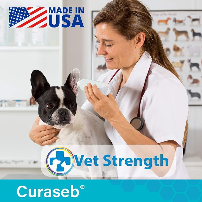 Curaseb Cat & Dog Ear Infection Treatment Wipes, 100 Count