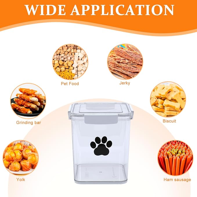 4L Dog Food Storage Container, 4L, White