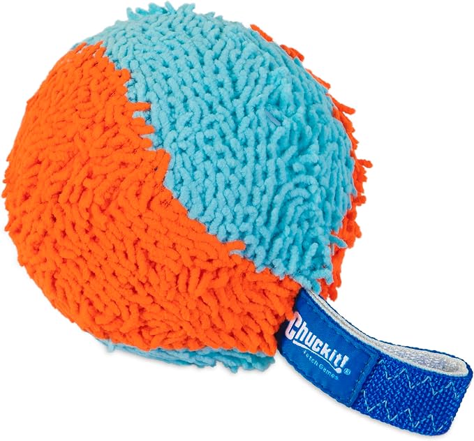 Chuckit! Indoor Fetch Shaker Dog Toy, 7.75in, Orange and Blue | Interactive Shaker Toy Designed to Fight Boredom Indoors, Keeping Dogs Busy and Entertained During Playtime
