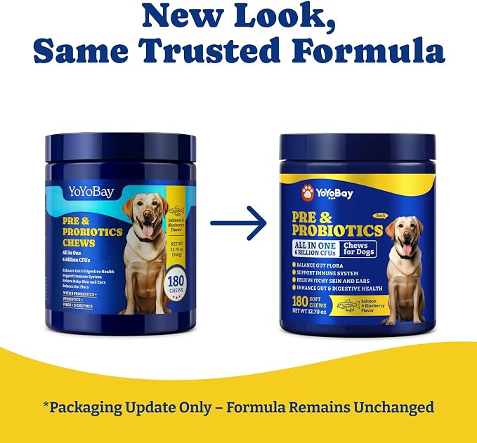 Probiotics for Dogs, Dog Gut, Immune & Skin Health Support Supplement
