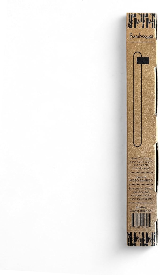 Bamboo Toothbrush for Cats – 4 Pack | Natural Bristles | Eco-Friendly Pet Toothbrush for Cat Dental Care